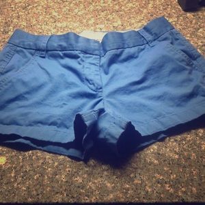 J Crew Blue Chino Shorts